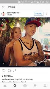 Jay park, tattooer, montreal, quebec. K Imagine Jay Park Got A New Neck Tattoo Looks Like A