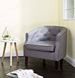 This lounge chair is the most expensive reading chair on our list, but we couldn't exclude it because of its gorgeous esthetic. Homevibes Accent Chair Pu Leather Mid Century Modern Chair Reading Chair Upholstered Arm Chair Comfy Single Sofa Comfortable Soft Leisure Club Chair For Bedroom Living Room Home Office Gray Buy Online In