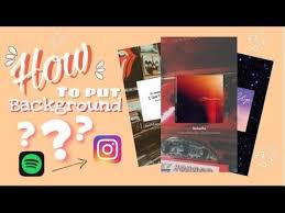 How To Put Background To Your Spotify Music In Instagram Story Avril C Youtube Spotify Instagram Instagram Music Instagram Album