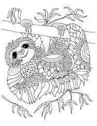Download Cute Smiling Sloth Coloring Page By Keiti Coloring Pages Animal Coloring Pages Smiling Sloth
