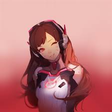 Dva Overwatch Cute Anime Game Art Illustration Red Retina Ipad Air Wallpaper Overwatch Wallpapers Overwatch Fan Art Anime