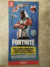 This is not a p. Prepaid Gaming Cards 156597 Nintendo Switch Double Helix Fortnite Skin 1 000 V Bucks No Console Code Buy It Fortnite Card Games Poster Template Design