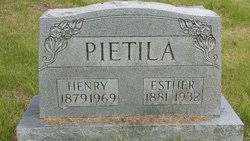 Esther Elizabeth Markus Pietila (1881-1932)