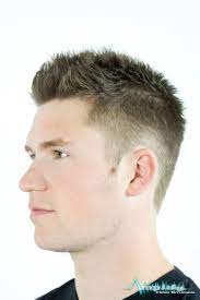 A Short Men S Straight Haircut This Hairstyle Features Length Through The Top To Create Movemen Mens Hairstyles Short Mens Haircuts Short Short Spiky Haircuts