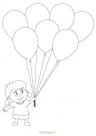 Preschool Coloring Pages Girl With Balloons Kidspressmagazine Com Free Halloween Coloring Pages Unicorn Coloring Pages Fall Coloring Pages