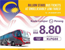 Ferry kuala lumpur to penang. Promo Kuala Lumpur To Penang Bus Ticket Rm8 80 By Billion Stars