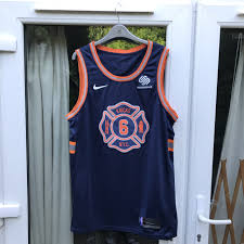 The knicks compete in the national basketball association (nba). New York Knicks City Edition Jersey Kristaps Depop