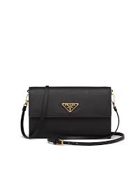 Prada s.p.a is responsible for this page. Saffiano And Leather Wallet With Shoulder Strap Prada