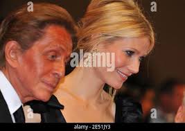 Fashion designer Valentino, Gwyneth Paltrow, US director James Gray with  his wife arriving at the Palais des Festivals in Cannes, Southern France,  May 19, 2008, for the screening of James Gray's Two