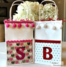 Diy Monogrammed Valentine Gift Bags