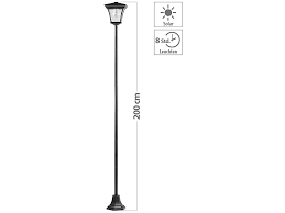 Lunartec Solar Gartenlaterne Solar Led Gartenleuchte Mit 200 Cm Lampenmast Und Akku 15 Lumen Solar Laterne Garten Gross