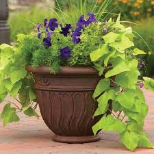 Better Homes And Gardens Romano Planter Multiple Sizes Walmart Com Decorative Outdoor Planters Large Plant Pots Plants For Hanging Baskets