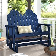 Sawyerville Adirondack Glider Bench Glider Chair Patio Glider Laurel Foundry Modern Farmhouse