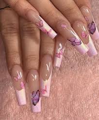 French tip can feel somewhat dated but you can spice it up with a modern look. Butterfly Nails On Tumblr
