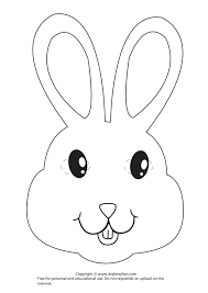 *you can view my other easter and spring templates. Easter Masks Bunny Rabbit And Chick Template Itsybitsyfun Com