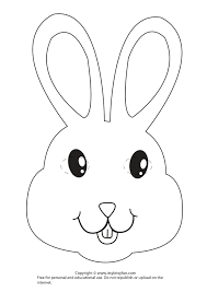 Once you have the templates printed, cut out with scissors. Easter Masks Bunny Rabbit And Chick Template Itsybitsyfun Com