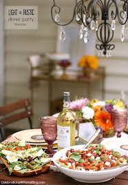 The key to throwing a dinner party for 20 of your closest friends without driving yourself crazy is to plan ahead. Light Rustic Dinner Menu For A Casual Party At Home Birthday Dinner Menu Entertaining Dinner Easy Dinner Party