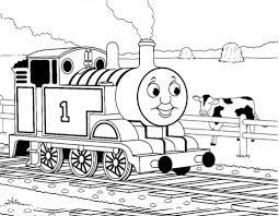 There are tons of great resources for free printable color pages online. Cow And Thomas The Train Coloring Page Free Printable Coloring Pages For Kids