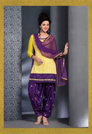 Black And Yellow Suit Design Yellow With Purple Brasso Silk Designer Punjabisuit Bollywood Outfits Punjabi Fashion Punjabi Outfits