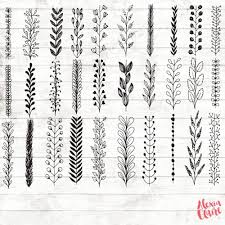 Printable autumn border of an assortment of colored leaves. Leaf Botanical Clipart 33 Hand Drawn Leaf Border Clipart Etsy Woodworkingtoolshomemade Woodworkingp Doodle Art Einfach Doodle Art Buchstaben Hande Zeichnen