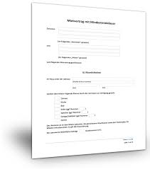 Es gibt allerdings eine ausnahme: Mietvertrag Mit Mindestmietdauer Muster Download