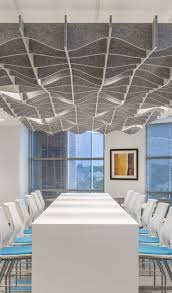 The Visual Interest Of Softgrid Is Enhanced By Our Soft Sound Acoustical Material 100 Pet Plastic With Up Acoustic Wall Panels Acoustic Wall Ceiling Design