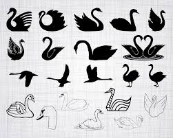 Baby Swan Clipart Black And White Pin On Shadow Puppets