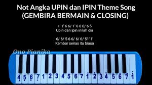 Lalu ke mana perginya ayah dan ibu mereka? Not Pianika Upin Ipin Theme Song Gembira Bermain Dan Closing Youtube
