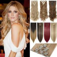 It's time to throw away those bulky clip in hair extensions and upgrade to glam seamless clip in hair extensions! Real Cheap Thick Clip In Hair Extensions Full Head Thick As Human Hairpiece Grey Ebay