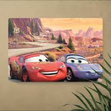 Placa Decorativa Filme Carros 5 - Decoração McQueen e Sally