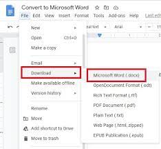Learn how to download files to your desktop from zoho docs. How To Convert Google Docs To Microsoft Word And Vice Versa Make Tech Easier