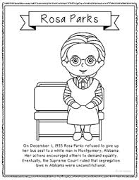 The quiet strength and faith of a woman who changed a nation. Rosa Parks Coloring Page Craft Or Poster With Mini Biography Civil Rights