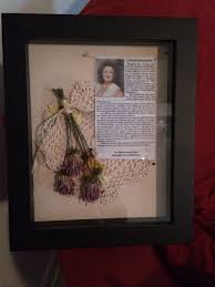Fresh flowers are cut when they are at the peak the flowers undergo a rehydration process by being placed in an organic mixture made with. Shadow Box Of Dried Flowers From Another Funeral Flower Shadow Box Shadow Box Memory Dried Flowers