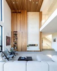 The modern fireplace in this neutral living room by elms interior design blends into its surroundings due in large part to the fact that there's no mantel. Best 60 Modern Living Room Fireplace Design Photos And Ideas Dwell