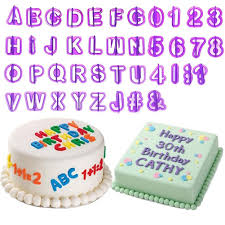 Order now for special alphabet name or number shaped birthday cakes for your kids with same . Tesan Fondant Cutters Letter Alphabet Number Cutters 40tlg Set With Ejector Stamp With Letters Numbers Symbols Cake Fondant Biscuit Cake Tin Cake Decoration Kit Jelly Cake Toppers Dessert Buy Online In Sweden At Desertcart