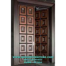 Desain pintu rumah minimalis ciri khasnya adalah pada kesederhanaan dan polos. Jual Desain Pintu Rumah Motif 3d Model Pintu Rumah Minimalis Modern Jati Kab Jepara Ikhsan Furniture Tokopedia