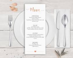 Rose Gold Menu Template Rose Gold Wedding Menu By Novaprintables Menukarten Hochzeit Karte Hochzeit Papeterie Hochzeit