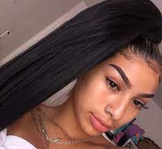 Silky Straight Hair Weave Extensions Sleek Onyc Hair Baddie Hairstyles Hair Styles Hair Makeup
