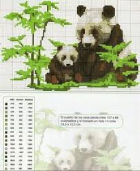 Add a playful touch to any pillowcase or tote bag with this pattern. 40 Cross Stitch Panda Bears Ideas Cross Stitch Cross Stitch Animals Cross Stitch Patterns