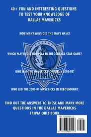 Zoe samuel 6 min quiz sewing is one of those skills that is deemed to be very. Amazon Com Dallas Mavericks Trivia Quiz Book Basketball The One With All The Questions Nba Basketball Fan Gift For Fan Of Dallas Mavericks 9798623605153 Oviedo Bonnie Libros