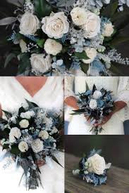 These gorgeous blue preserved hydrangeas will add beautiful color to your dream vintage wedding bouquet. Pin On Svatebni Kytice Blue Wedding Flowers Winter Wedding Flowers Wedding Flower Arrangements