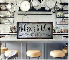 Create a space that lets you cook and entertain at ease, even in smaller spaces. Personalized Kitchen Sign Galvanized Metal Farmhouse Kitchen Decor Personalized Kitchen Decor Custom Kitchen Sign Rustic Kitchen Sign Signs Home Living Deshpandefoundationindia Org