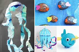 Handprint crafts document a little one's size and make a cute keepsake! Super Fun June Crafts For Kids
