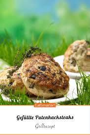 Gefullte Putenhacksteaks Rezept Gesunde Rezepte Rezepte Low Carb Rezepte Mittagessen