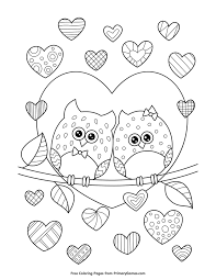 Color pictures of romantic hearts, cupids, flowers & gifts, teddy we hope you enjoy our valentine's day coloring pages. 45 Valentines Day Printable Coloring Pages Photo Ideas Azspring