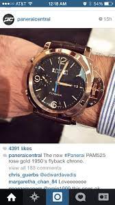 pam525 chrono rose gold panerai