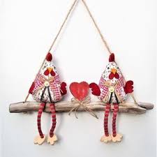 Creationtroglodyte Deux Poules Sur Une Branche De Bois Flotte Decoration Maison Poule En Tissu Decoratio Decoration Champetre Creations Decoration Maison