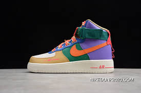 Air Force High Purple Blue Yellow Red Match Cq4810 046 New Release In 2020 Rare Sneakers Air Force 1 High Online Sneaker Store
