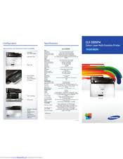 The driver installer file automatically installs the driver for your samsung printer. Samsung Clx 3305fw Manuals Manualslib