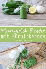Schnelles Mangold Pesto Mit Kurbiskernen Und Rosmarin We Go Wild Rezept In 2020 Pesto Rezept Mangold Rezepte Pesto